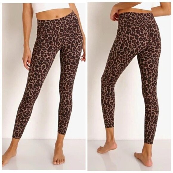 Varley Luna Legging Tort Leopard size XS Leopard Print High-Waisted Leggings - Picture 1 of 8